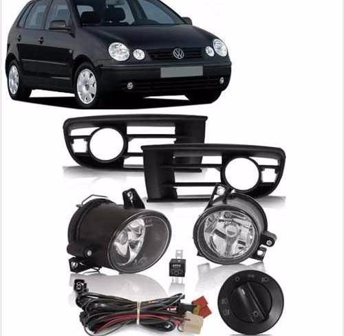 Kit Farol De Milha Polo 2003 A 2006 + Kit Led 6k