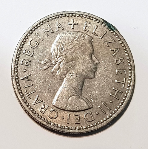 Moneda 1 Chelin 1956 Reino Unido One Shilling Coleccion