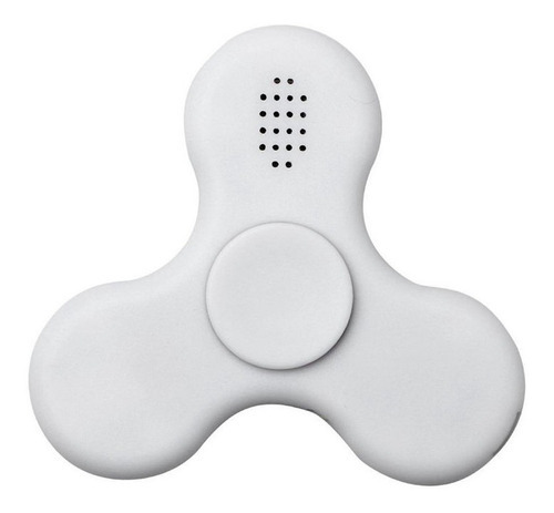 Alto Falante Bluetooth Fidget Hand Spinner Led Mp3 Cor Branco