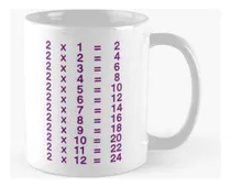 Comprar Taza X4 2 X Tabla Tabla Del Dos Multiplicar Aprender Tablas 