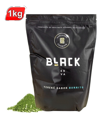 Imagem 1 de 1 de Erva Mate Tereré Black Premium Promoção- 1kg Burrito