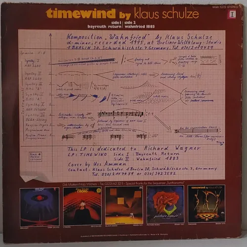 Lp Klaus Schulze Timewind By Klaus Schulze Vinil Raro