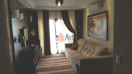 Imagem 1 de 15 de Apartamento Com 3 Dormitórios À Venda, 105 M² Por R$ 800.000,00 - Água Rasa - São Paulo/sp - Av810