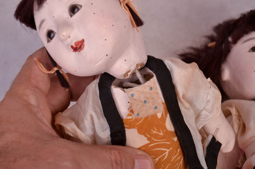 Bonecos Japones De Gofun (Usado)