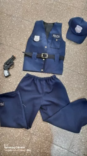 Disfraz Policia Niño A Medida Con Accesorios De Regalo!!!