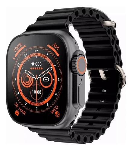 Smartwatch Z69 Ultra Reloj Inteligente Magsafe + Malla Extra Negro Liso Negro