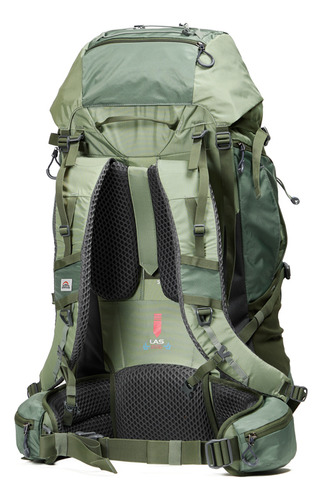 Mochila Excursion Claymon 70 Litros Verde Doite
