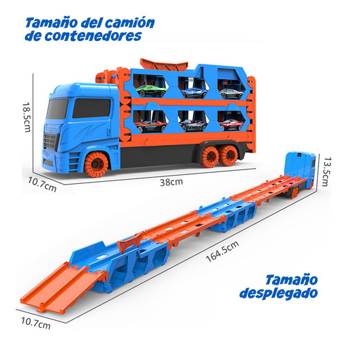 Carro De Juguete Transformable Con Pista Regalo Para Niños