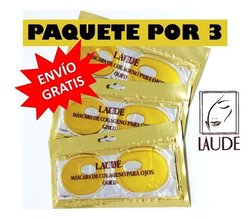 Mascarilla Colageno Ojos Paquete Por 3 Envio Gratis