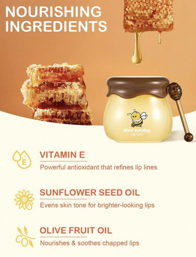 Lip Care Mel Cuidados Com Os Lábios Vitamina E Slow Sunday