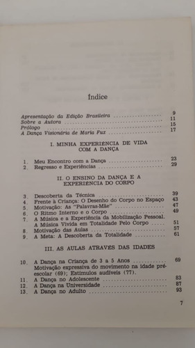 Dança Experiência De Vida = María Fux