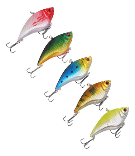 Cebos De Pesca, 5 Unidades, 7 Cm/16 G, Cebos Duros Vib, Ojos