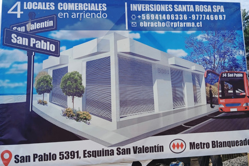 Arriendo Locales Nuevos En San Pablo 5391, Lo Prado