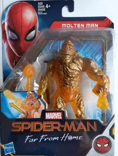 Figura Marvel Molten Man Far From Home Hasbro Spiderman