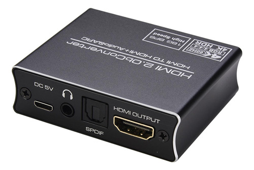 Extractor De Audio Compatible Con Arc Óptico A Adaptador De