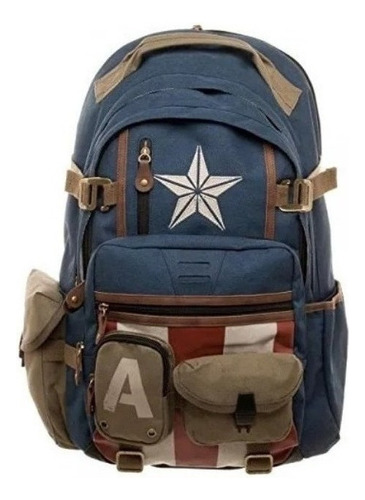 Nueva Mochila De Viaje Captain America School Deadpool