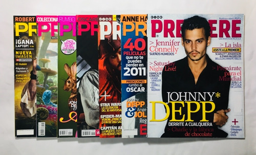 Cine Premiere Johnny Depp 7 Revistas Lote