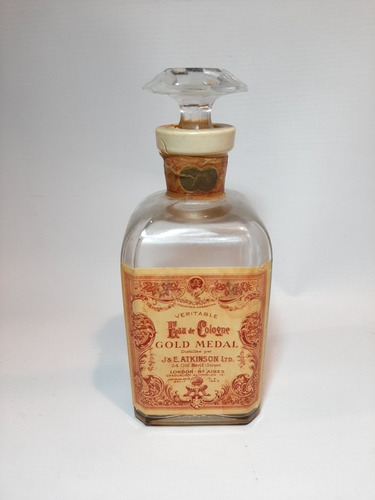 Imagen 6 de 10 de Antiguo Perfume Atkinsons Gold Medal Con Caja Vacio Ro 1574