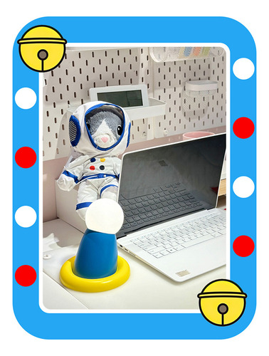 Lámpara Nocturna Magnetic Timing Blue Chubby Con Mano Redond