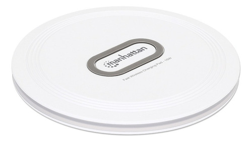 Base De Carga Rápida Inalámbrica Manhattan 406024 De 15w Color Blanco