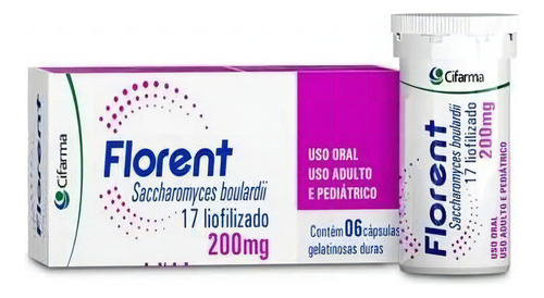 Florent Cifarma Restaurador Intestino 200mg Com 6 Cápsulas Sabor Sem Sabor