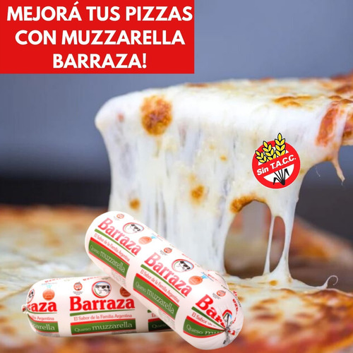 Muzzarella Barraza En Cilindro Sin Tacc