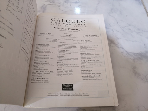 Libro. Calculo Una Variable. Thomas. 11va Ed (Usado)