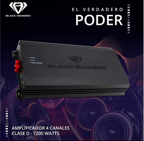 Amplificador 4 Canales 300x4 Rms 4ohm 1800 Watts (dia-p3600)