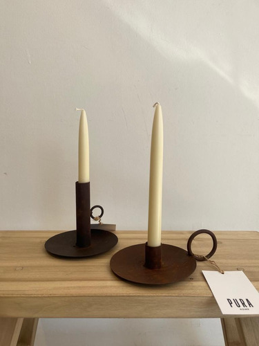 Imagen 2 de 3 de Candelabro De Metal Diseño Y Deco Para Tu Mesa