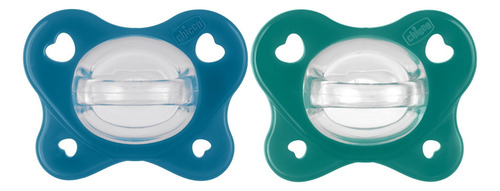 Chupete Physio Dual Soft De Silicona 16-36m Azul Color Azul Y Verde Período De Edad 16-36 Meses
