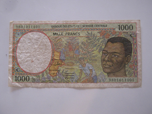 Congo Estados De África Central 1000 Francos 