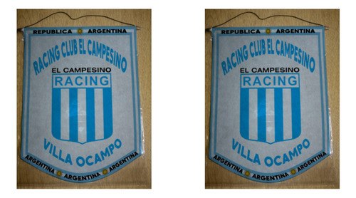 Banderin Grande 40cm Racing Club El Campesino Ocampo