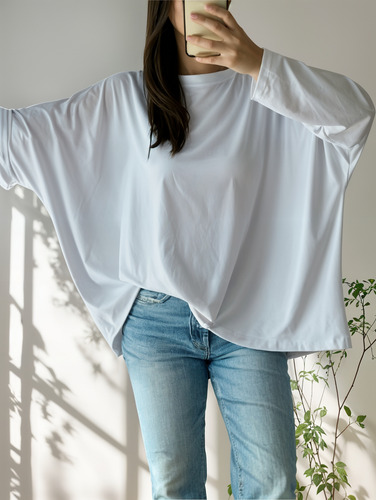 Blusa Remerón Amplio Ancho Mujer Oversize M Al 5xl!