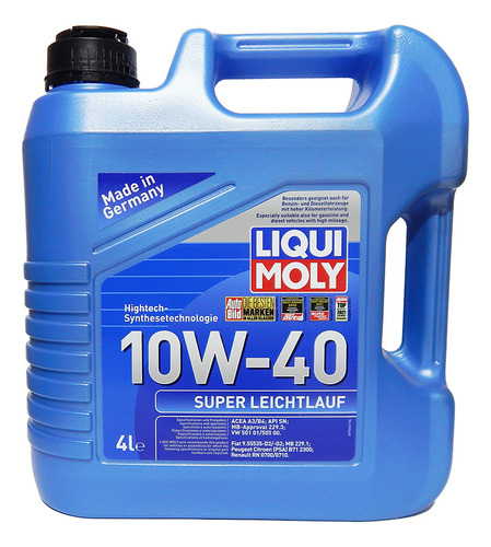 Aceite De Motor Liquimoly 10w40 4lt Super Leichtlauf