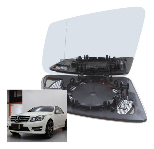 Luna Espejo Izq Compatible Mercedes W204 Clase C 2008-2014