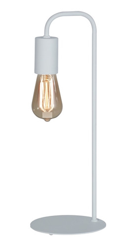 Lampara Velador Hierro Deco Moderno Minimalista + Led E27