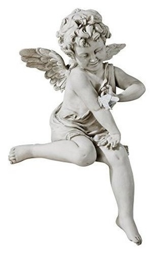 Design Toscano Peaceful Presence Angel Sitter Garden Statue