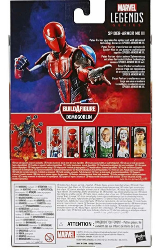 Spider-armor Mark Iii Spider-man/ Marvel Legends/ Wave Demog