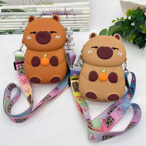 Kit 2 Bolsas De Silicona Capybara - Regalos Para Niña