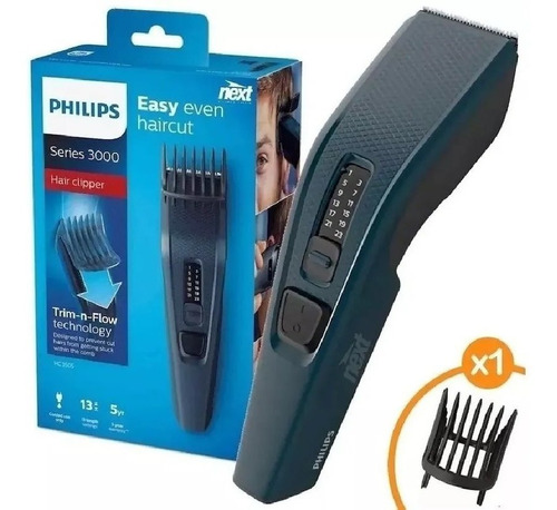 Imagen 2 de 6 de Cortacabello Philips Hc3505 Con Cable 13 Posiciones