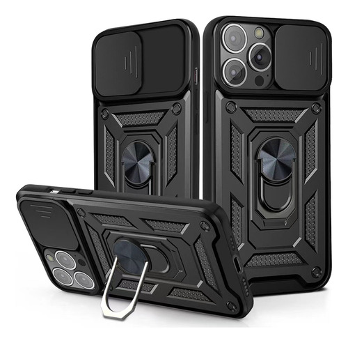 Funda Para Motorola G7 Power Holder Protector Camara Negro