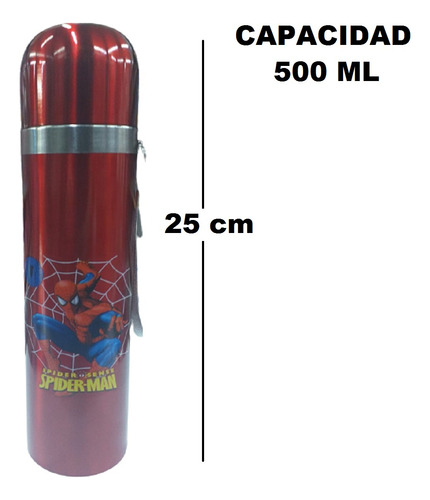 Imagen 7 de 8 de Termo Acero Inoxidable Medio Litro Infantil Elegi Tu Favorit