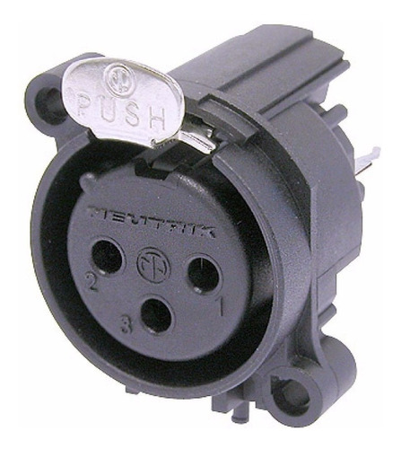 Neutrik Nc3fav2 Ficha Conector Xlr Canon Hembra Chasis X 10u