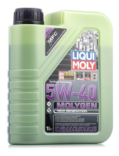 Liqui Moly Aceite 5w40 Sintetico 1l -molygen-