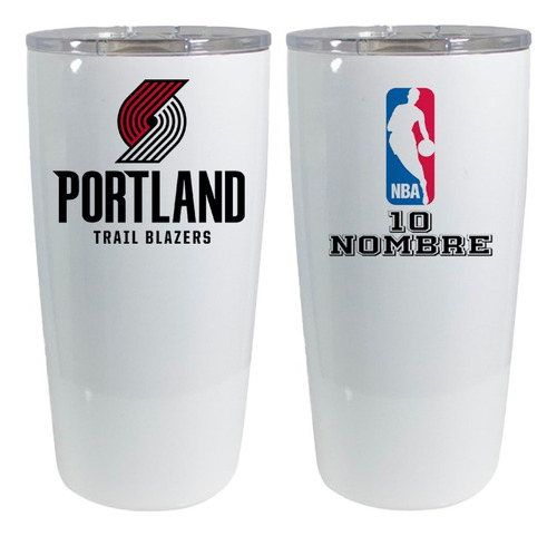 Termo Acero 20 Oz Nba Portland Trail Blazers Personalizado