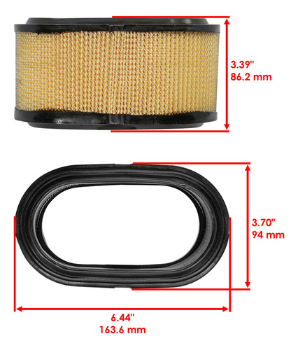 Caltric 1253118 Air Filter Kit For Polaris Magnum 425 2x Cch