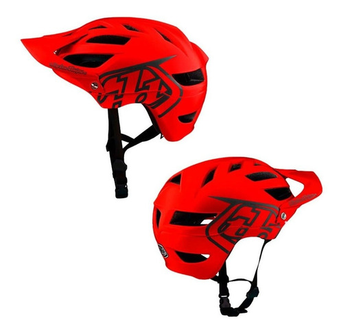 Imagen 3 de 8 de Casco Mtb Troy Lee Designs A1 Drone Firered. Carbonobikes