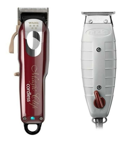 Combo Wahl Andis Magic Clip Cordless Trimmer T Outliner 15pz