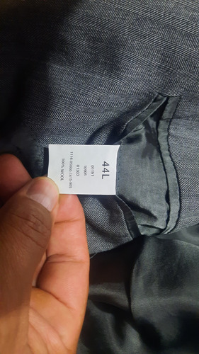 Saco Jos A Bank 44l Lana Poco Uso, Brooks Brothers Gris Oscuro 44l (Usado)