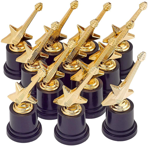  Plastic Rock Star Trophies   Pack   Inches  For Kids, ...